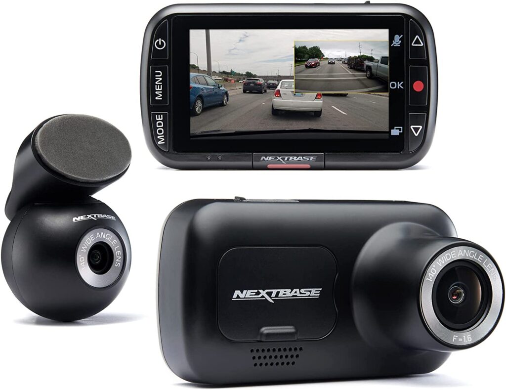 Nextbase 222XR Dash Cam Front and Rear