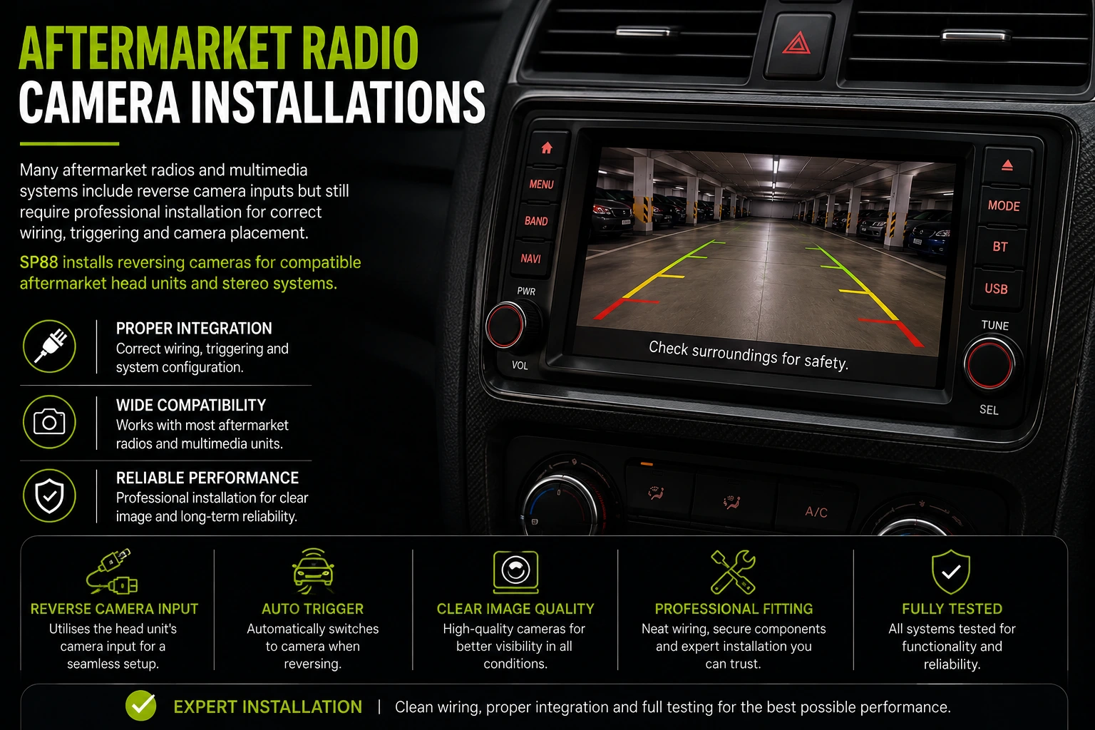 Aftermarket Reverse Camera Installation