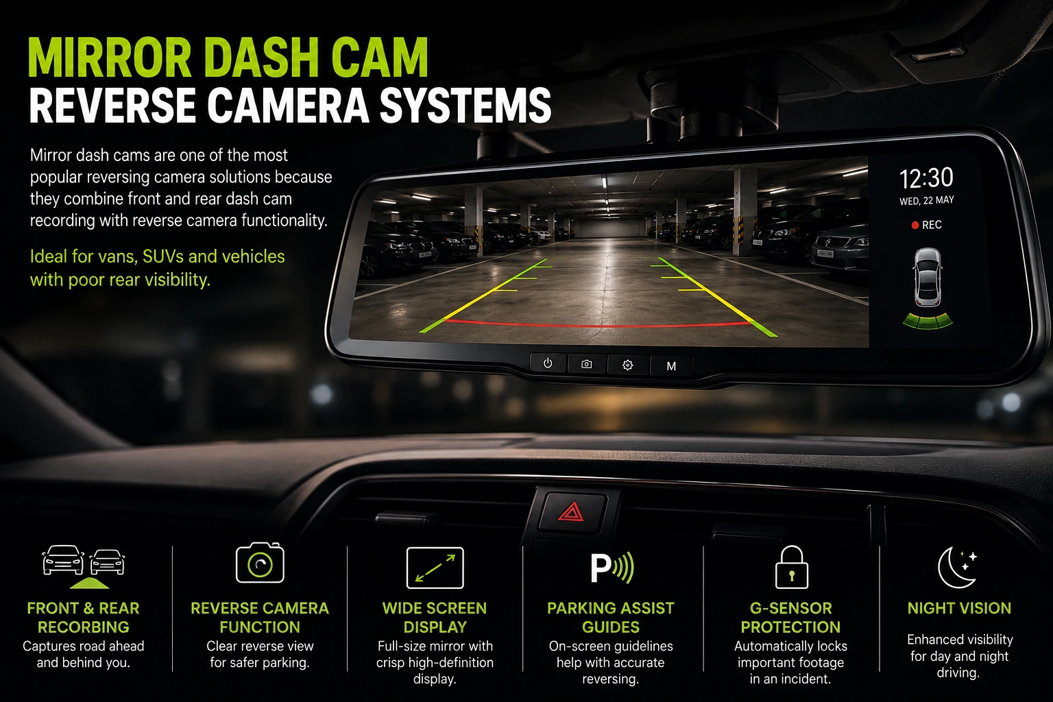 Mirror Dash Cam Installation