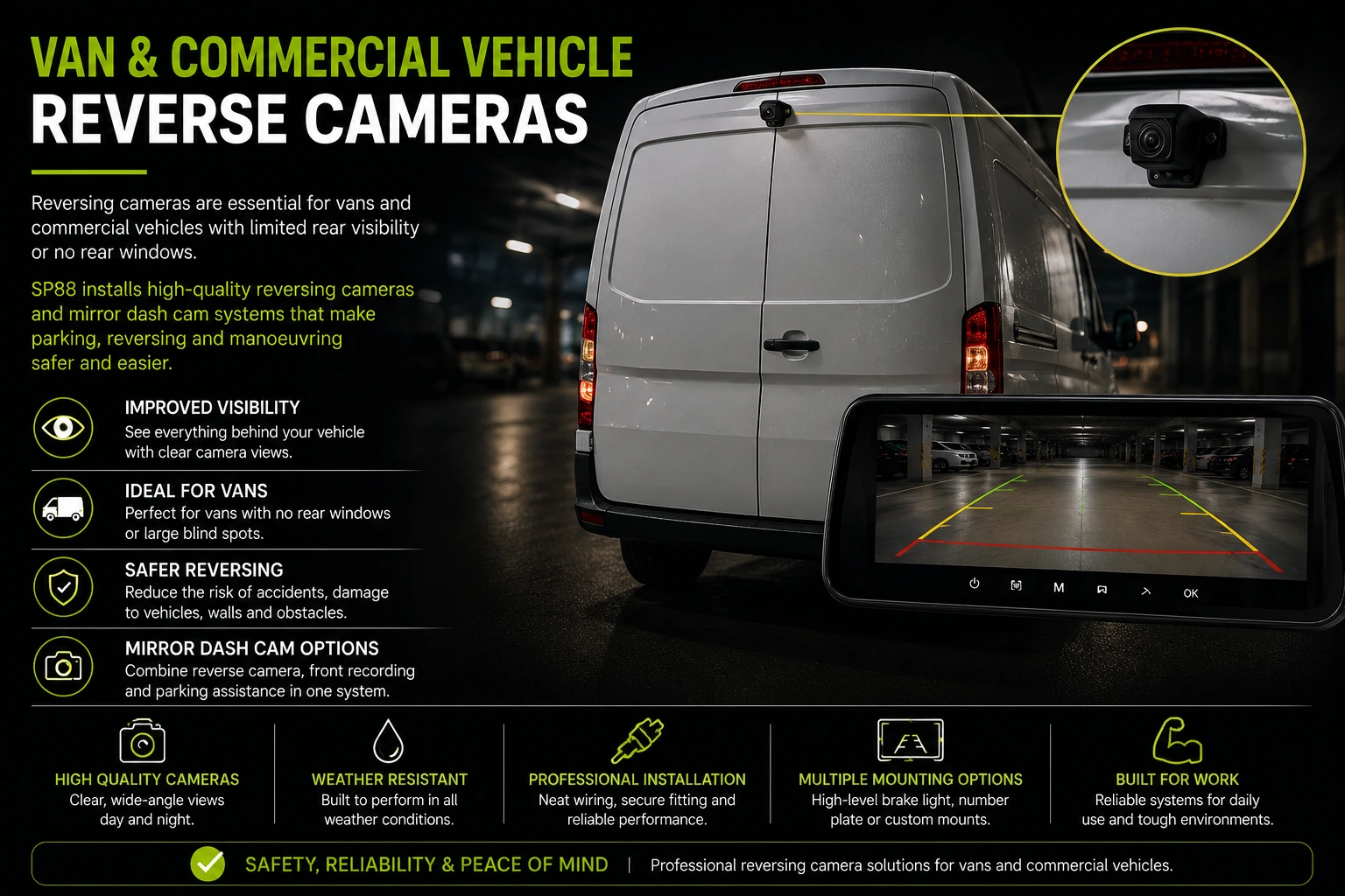 Van Reverse Camera Installation