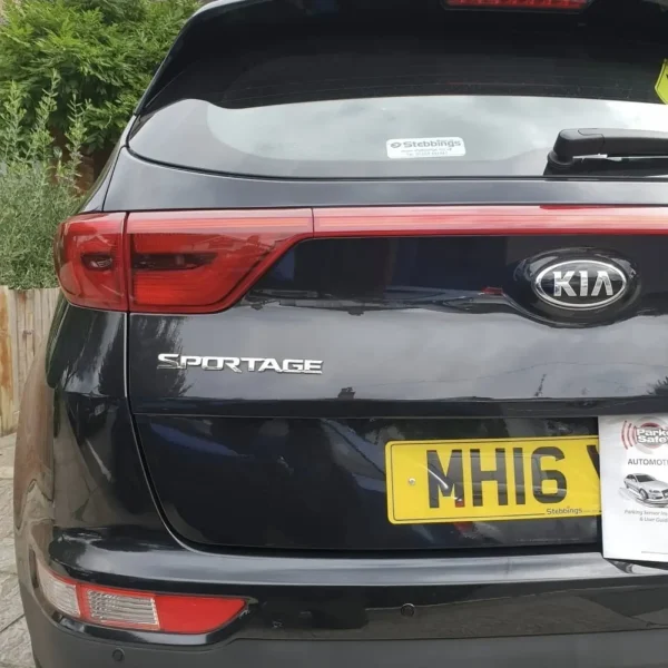 Rear parking sensors fitted to a Kia Sportage bumper