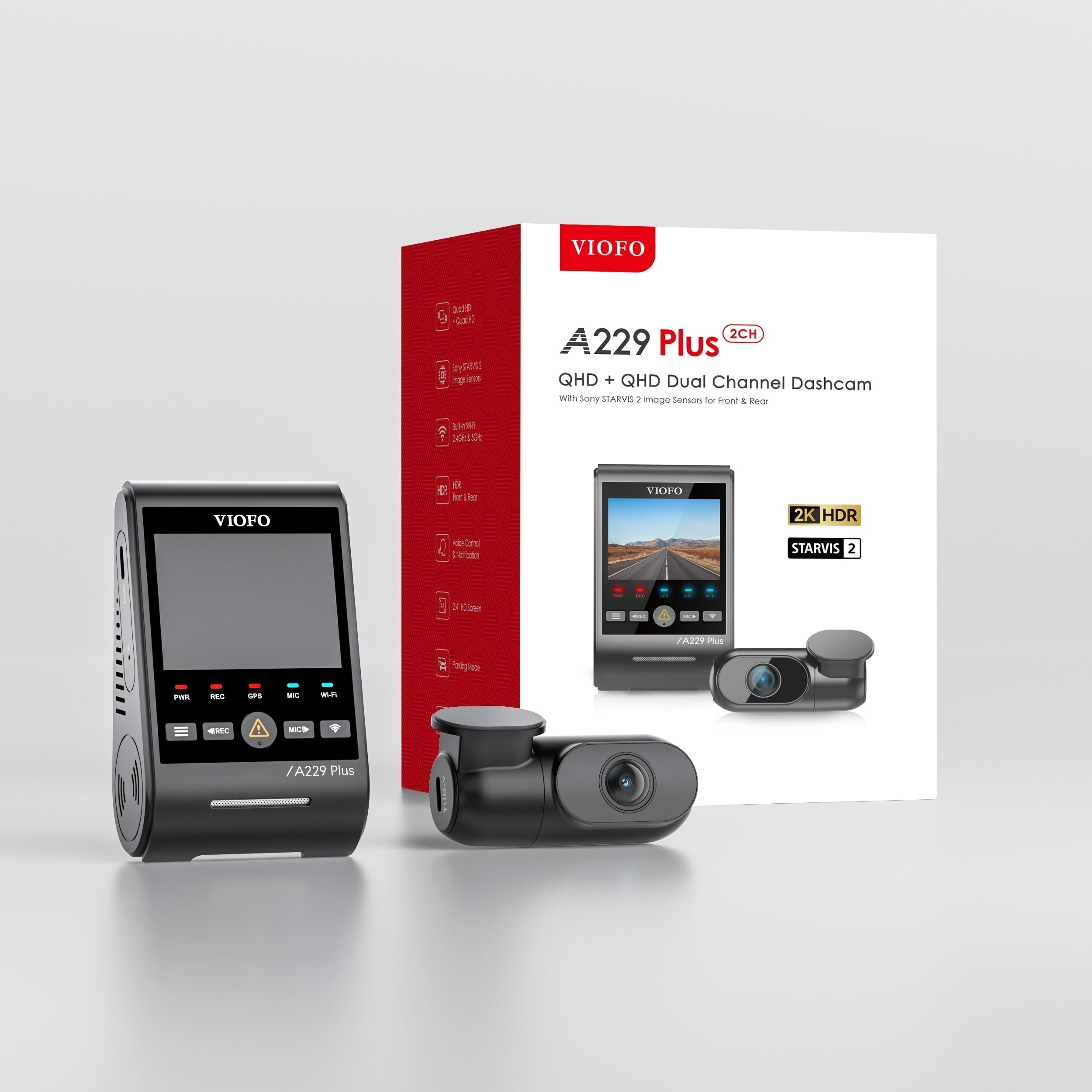 VIOFO A229 Plus 2CH dash cam