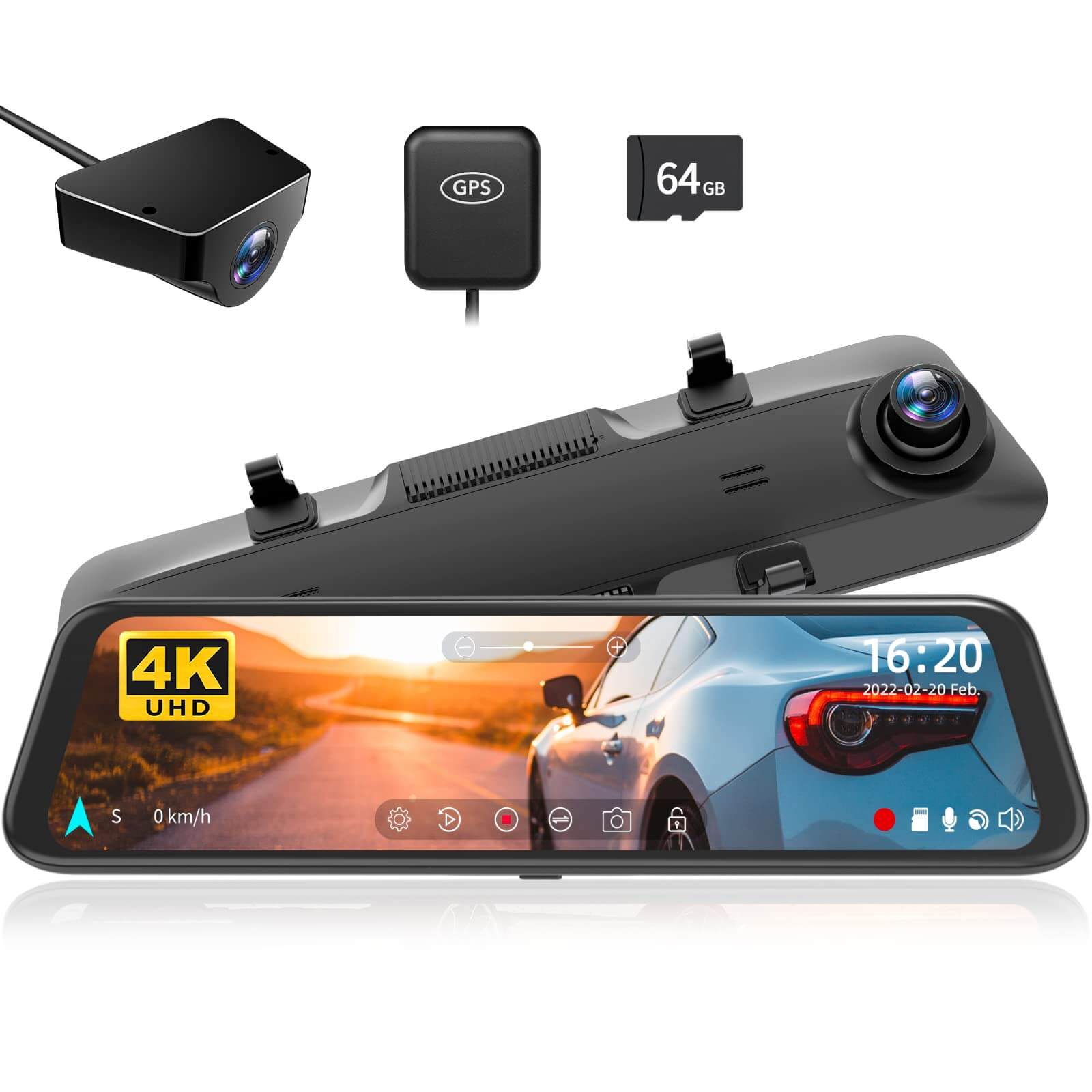 WOLFBOX G850 mirror dash cam